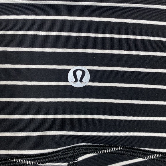 Lululemon Train Times legging pant 25” size 4 parallel stripe mid rise mesh - Picture 7 of 11